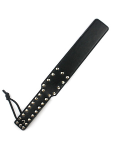 Adult Sex Toy noir PU main fessée Paddle Whip Flirt sexe Kit d’outils de BDSM