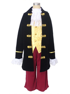 Costume Halloween capitaine pirate enfant noir Cosplay Costume costume
