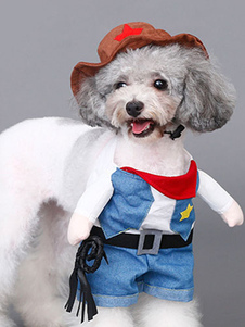 West Cowboy chien vêtements pour animaux de compagnie uniforme Costume avec chapeau