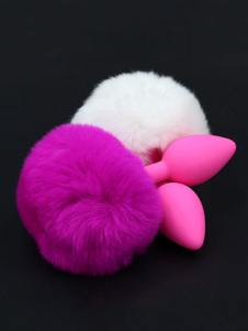 Silicone Butt Plug Pom Pom SM Sex Toys