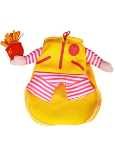 Halloween chat chien debout McDonald Costume combinaison jaune joli déguisement