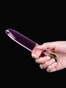 Gode Sex Toys pénis de verre cristal forme carotte pour adulte