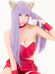 Carnevale Parrucca cosplay viola anime Giapponese parrucca resis