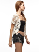 Cool d'Ivoire 95 % coton 5 % Polyester manches courtes Ladies Crochet haut