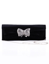 27.3*9.6cm Satin Butterfly Detailed Womens Special Occasion Handbag