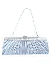 Attractive 27*10cm Brocade Rhinestone Womens Special Occasion Handbag