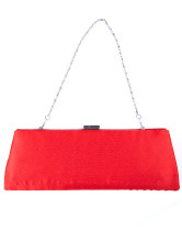 Attractive 27*10cm Brocade Rhinestone Womens Special Occasion Handbag