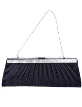 Attractive 27*10cm Brocade Rhinestone Womens Special Occasion Handbag