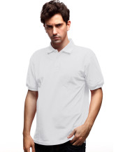 Fabuleux coton blanc 60% 40% Polyester Col de préparation de lit Mens Polo
