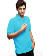 Meilleur Bleu Royal 60% coton 40% polyester Col de préparation de lit Mens Polo