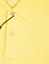 Lumière coton jaune 60% 40% Terylene manches courtes Polo Hommes