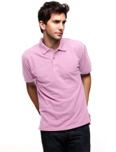 Coton Rose 60% 40% Terylene manches courtes Polo Hommes