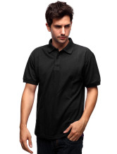 Refroidir noire 60% coton 40% polyester Col de préparation de lit Mens Polo