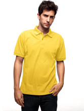 Or jaune 60% coton 40% polyester manches courtes Polo Hommes