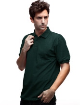 Green Cotton 60% 40% Terylene manches courtes Polo Hommes