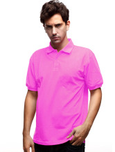 Lumière Rose 60% coton 40% Terylene manches courtes Polo Hommes
