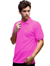 Lumière Rose 60% coton 40% Terylene manches courtes Polo Hommes