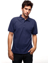 Jean bleu 60% coton 40% polyester manches courtes Polo Hommes