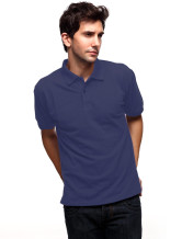 Jean bleu 60% coton 40% polyester manches courtes Polo Hommes