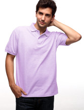 Lumière coton violet 60% 40% Terylene manches courtes Polo Hommes