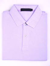 Lumière coton violet 60% 40% Terylene manches courtes Polo Hommes