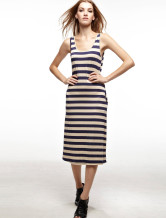 Robe d'été Zebra Viscose femmes manches de