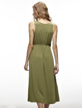 Robe d'été Army Green 65% coton femmes tergal 35% de