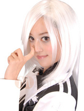 コスプレ　かつら　ショートストレート　シルバー　「フルーツバスケット」 　