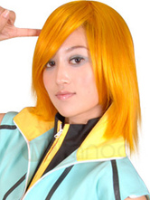 コスプレ　かつら　ショートストレート　オレンジ　「鋼の錬金術師」
