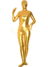 Golden Shiny Metallic Unisex Zentai Suit