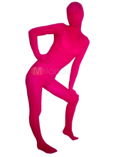 Red RoseTransparent Velvet Unisex Zentai Suit