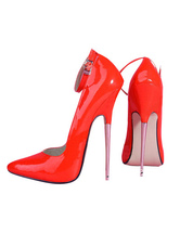 Sexy High Heels mit Spitz-Vorderteilen und Fesselriemchen in Rot