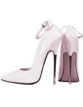 Chaussures blanches aux talons hauts