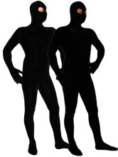 Black Velvet Spandex Zentai Costume