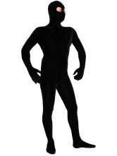 Black Velvet Spandex Zentai Costume