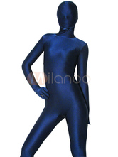 Deep Blue Lycra Spandex Unisex Zentai Suit