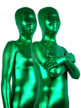 Green Shiny Metallic Unisex Zentai Suit