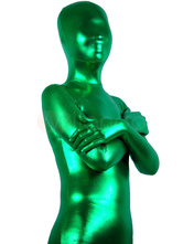 Green Shiny Metallic Unisex Zentai Suit