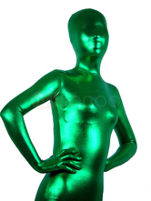 Green Shiny Metallic Unisex Zentai Suit