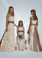 Sash Satin Junior Bridesmaid Dress