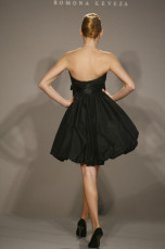 Black Fashion Sweetheart Strapless Empire Waist Taffeta Prom Dress