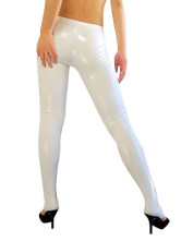 White Shiny Metallic Sexy Trousers
