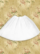 Jupe Lolita en coton noir crocheté avec dentelles