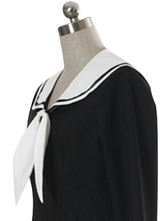 Black Long Sleeves Dress School Uniform