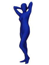 Blue Lycra Spandex Original Zentai Suit