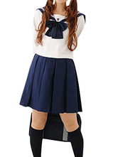 Long école manches uniforme cosplay costume