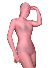 Unisex Pink Lycra Spandex Full Body Zentai Suit