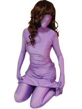 Purple Lycra Spandex Dress and Pant