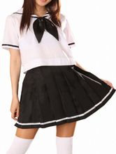 Short Sleeves Sailor School Uniform Cosplay Costume