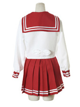 Halloween Rouge et Blanc Manches longues Uniforme scolaire Sailor